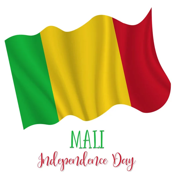 Mali Independence Day sfondo — Vettoriale Stock