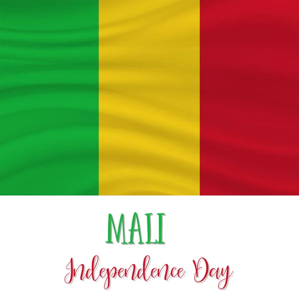 Mali Independence Day sfondo — Vettoriale Stock