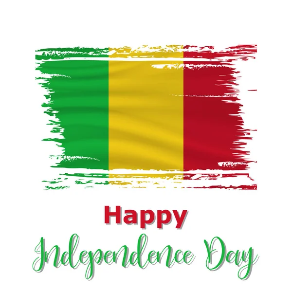 Mali Independence Day sfondo — Vettoriale Stock