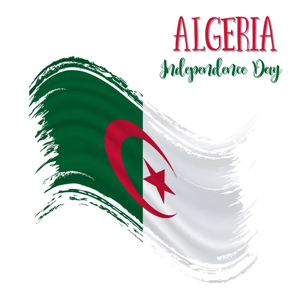 5 luglio, giorno dell'indipendenza dell'Algeria — Vettoriale Stock