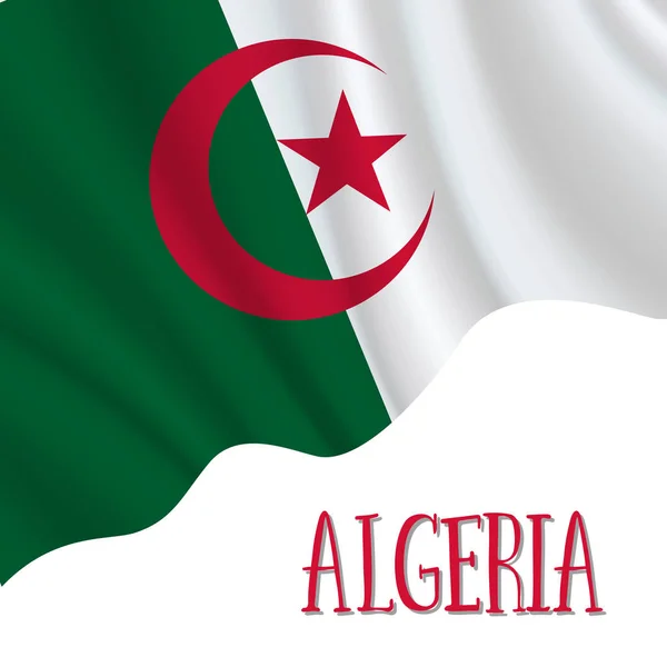 5 luglio, giorno dell'indipendenza dell'Algeria — Vettoriale Stock