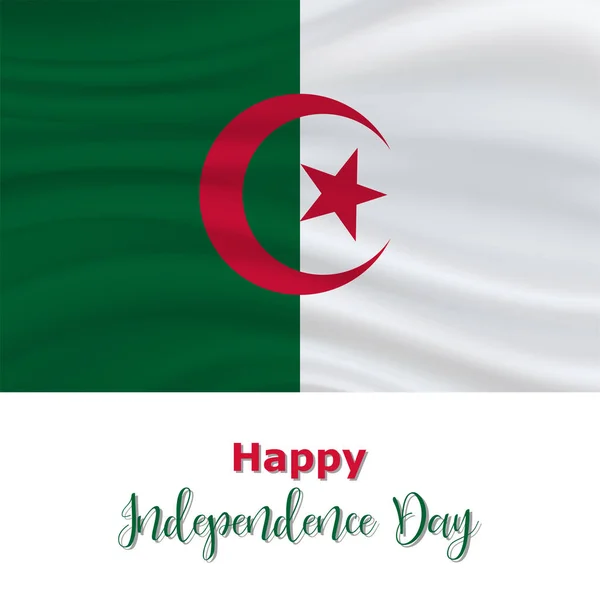 5 July, Algeria Independence Day — Stock Vector