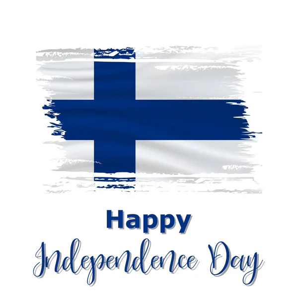12 월 6 일, 핀란드 독립 기념일 — 스톡 벡터