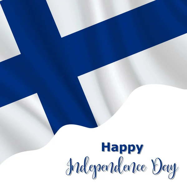 6 декабря, День независимости Финляндии — стоковый вектор