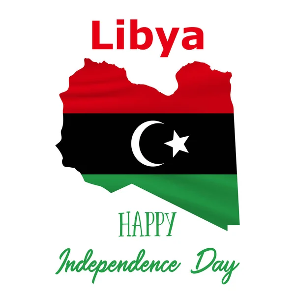 24 December; Libya Independence Day background — Stock Vector