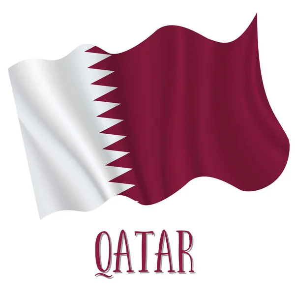 18 Dezembro de, Fundo do dia da independência do Qatar no tema de cor da bandeira nacional . —  Vetores de Stock