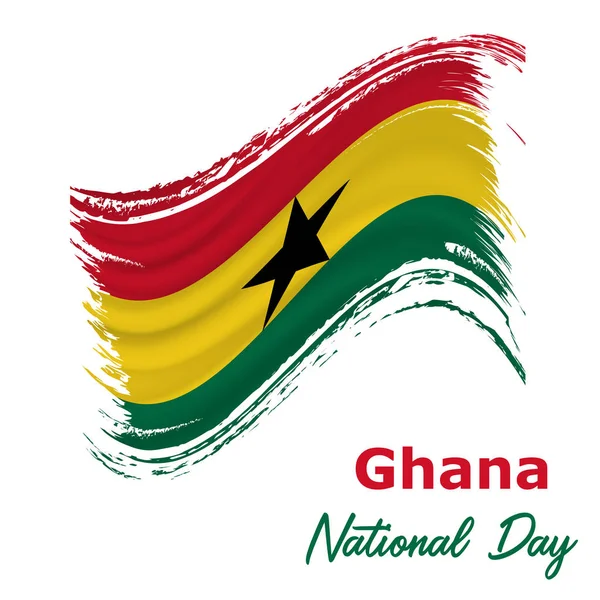6 de Março, Dia da Independência do Gana fundo — Vetor de Stock