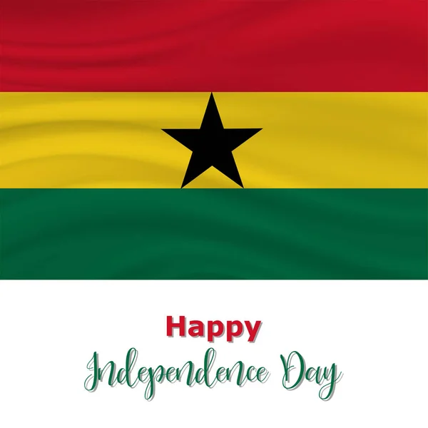6 marzo, Ghana Giornata dell'Indipendenza sfondo — Vettoriale Stock