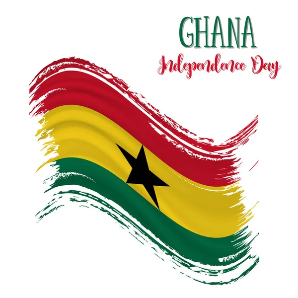 6 de Março, Dia da Independência do Gana fundo — Vetor de Stock