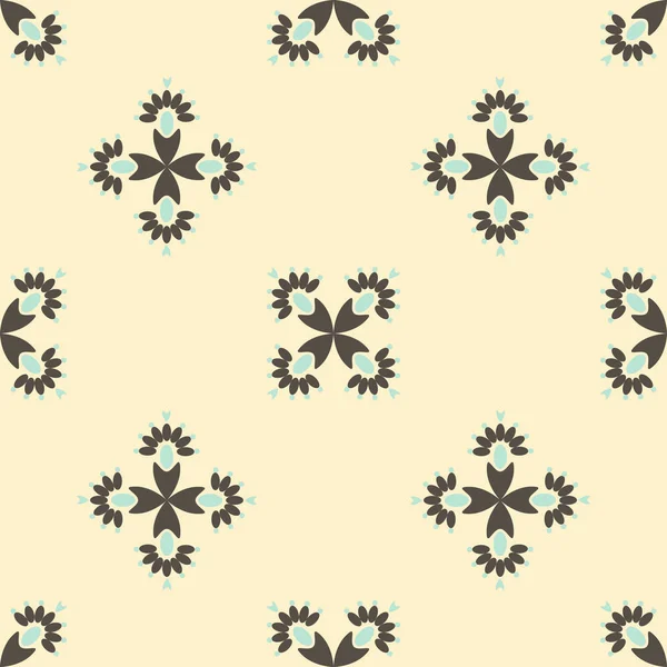 Darstellung Abstrakter Vektormuster Nahtloser Ornament Textiler Hintergrund Kann Für Altpapier — Stockvektor