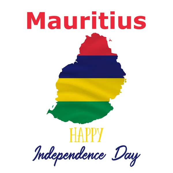 12 mars, Mauritius självständighetsdagen bakgrund Royaltyfria Stockvektorer