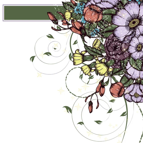 Abstract vector flower background Vector Graphics