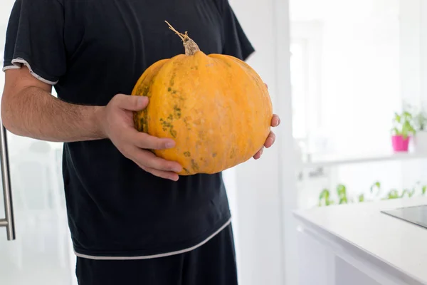 Halloween Pompoen Herfst Stockafbeelding