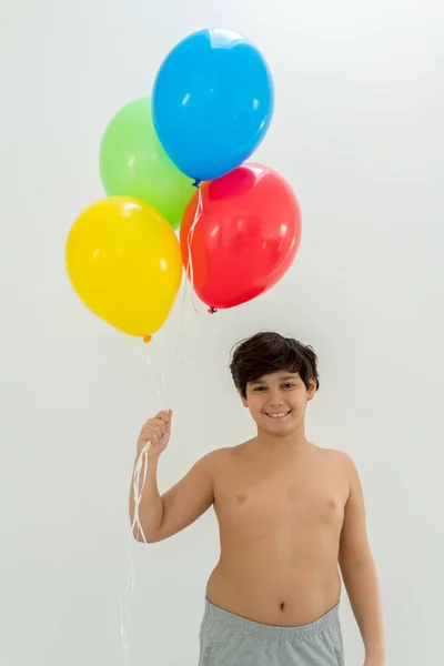 Erkek balon bir demet zevk — Stok fotoğraf