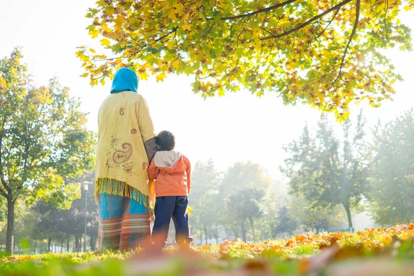 公園で少年 — ストック写真