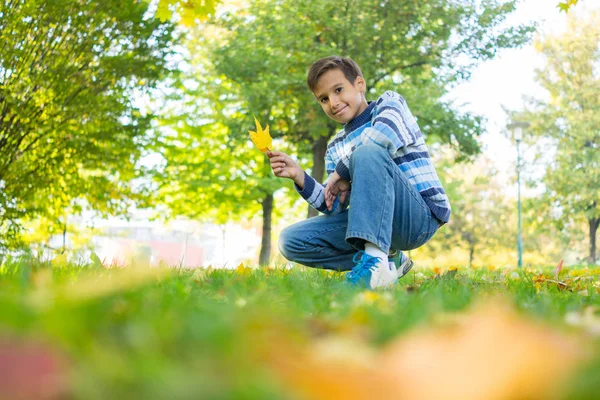 Garçon dans le parc — Photo