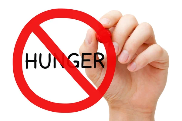 Hunger förbud Sign fattigdom Concept — Stockfoto