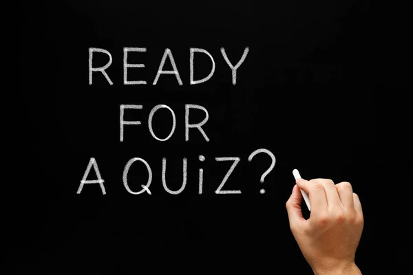 Klaar voor een quiz op Blackboard — Stockfoto