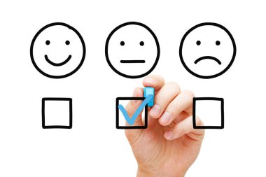 Average Customer Feedback Survey Concept clipart