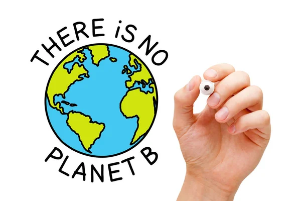 Nincs Planet B környezeti koncepció — Stock Fotó