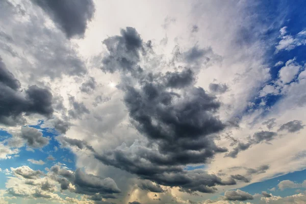 Thunderclouds Sun Rain Front — Stock Photo, Image