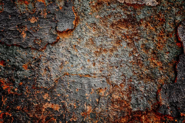 Grunge Τοίχο Υφή Φόντου Χώμα Και Ρωγμές Εφέ Βινιέτας — Φωτογραφία Αρχείου