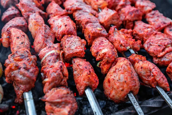 Cerdo shashlik — Foto de Stock