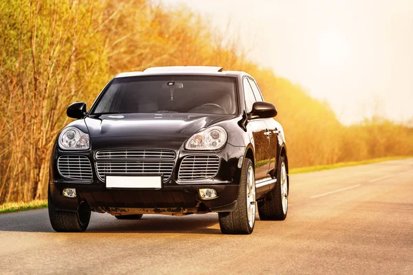 Black luxury car — Stock Photo, Image