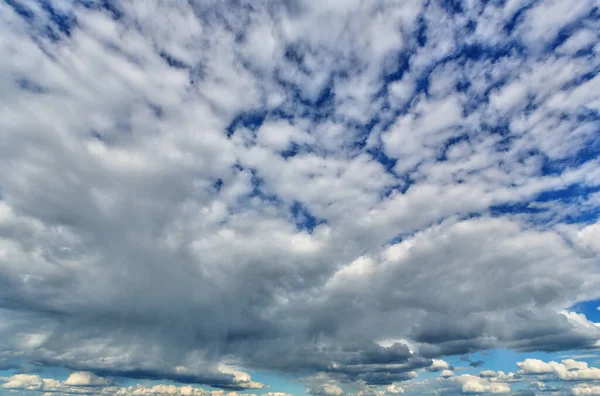 Landscape White Cumulus Clouds Blue Sky — Stock Photo, Image