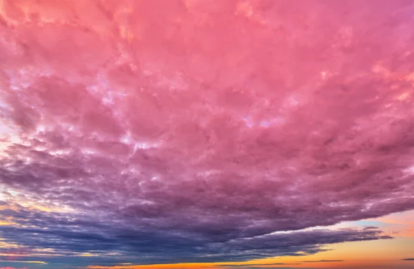 Cloudscape Cumulus Sunset Clouds Purple Tones — Stock Photo, Image