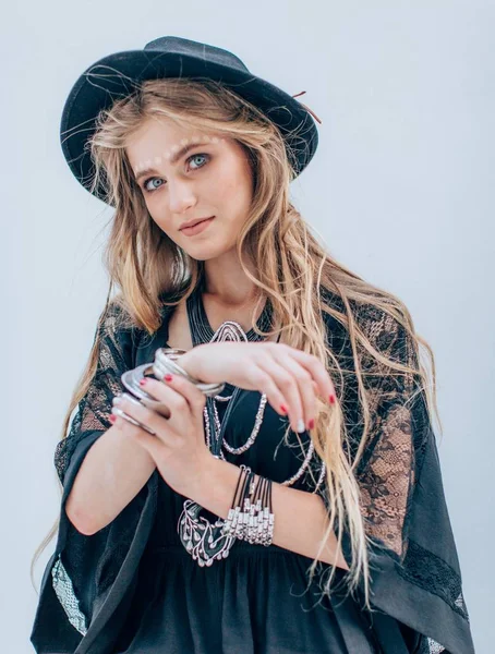 Bela jovem menina bonita — Fotografia de Stock