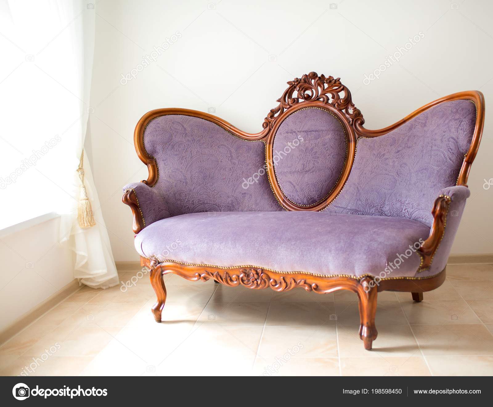 Classical Style Sofa Vintage Room Stock