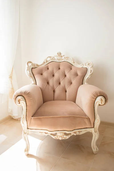 classical style armchair in vintage room