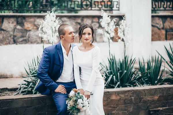 Noiva Noivo Seu Dia Casamento Livre — Fotografia de Stock