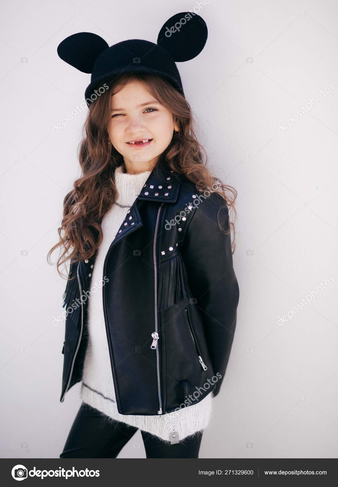 little girls leather jacket