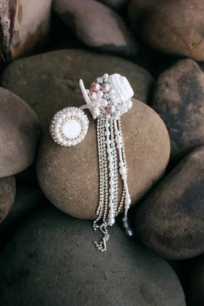 Beautiful Elegant Handmade Jewelry — Stock Photo, Image