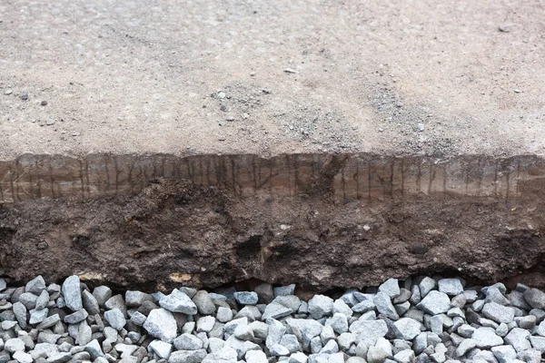 Repair Ramps Sidewalks Disabled Renovation Road New Asphalt Pavement Asphalt — Stock Photo, Image