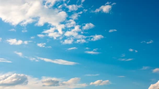 Nuvens Brancas Céu Azul Timelapse — Vídeo de Stock