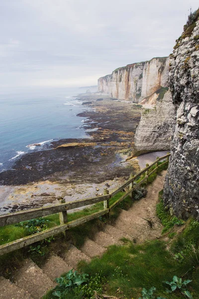 Beautiful Cliffs Etretat Normandy Franc — Stock Photo, Image