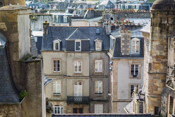 Beautiful Streets Colombage Houses Famous City Morlaix Normandy Franc — Stock Photo, Image