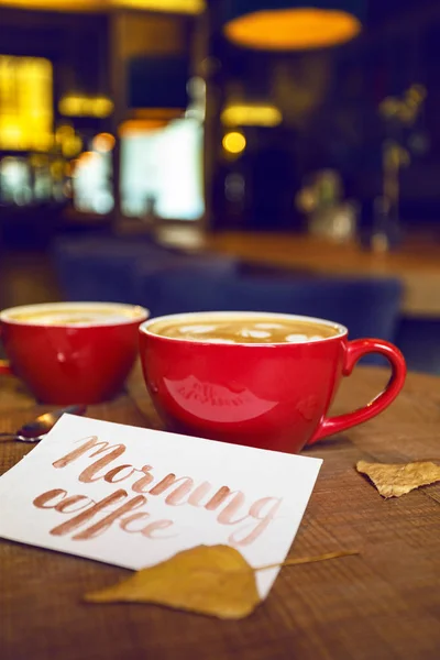 Menyegarkan Kopi Pagi Kafein — Stok Foto