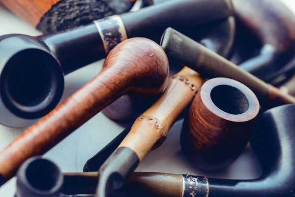 Vintage Gyűjtemény Pipe Dohány — Stock Fotó