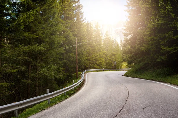 Strada Montagna Montagna Dolomiti Ital — Foto Stock