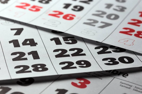 Fondo Hecho Fechas Calendario Cerrar — Foto de Stock