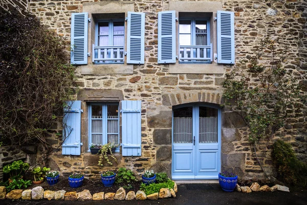 Calles Fachadas Los Pueblos Más Bellos Francia Saint Sulia —  Fotos de Stock