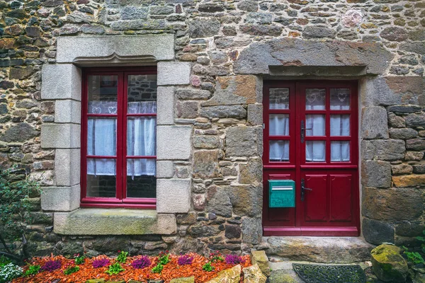 Calles Fachadas Los Pueblos Más Bellos Francia Saint Sulia —  Fotos de Stock