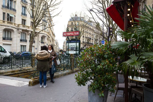 Париж Франція Березня 2018 Прекрасний Вид Вулицях Вокзалу Парижа Станції — стокове фото