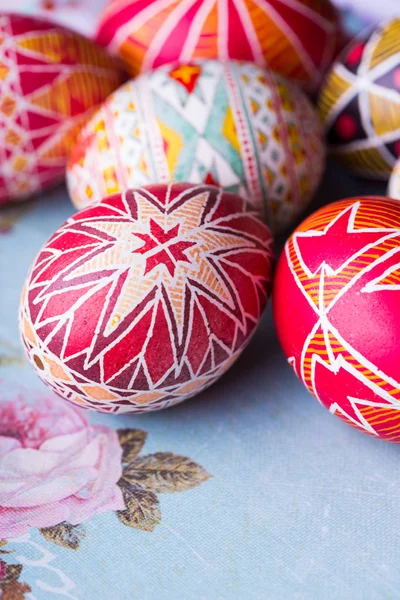 Bellissimo Uovo Pasqua Pysanka Fatto Mano Ucraino Traditiona — Foto Stock