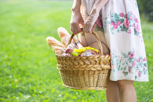 Pique-nique dans la prairie — Photo