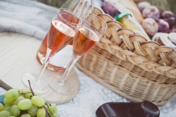 Picknick i ängen — Stockfoto